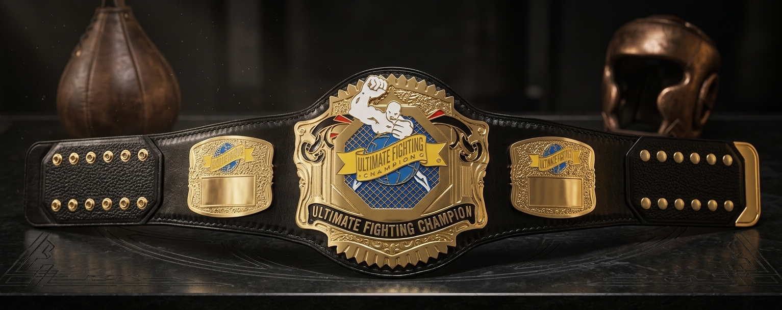 Old School UFC Championship Belt - Image 3