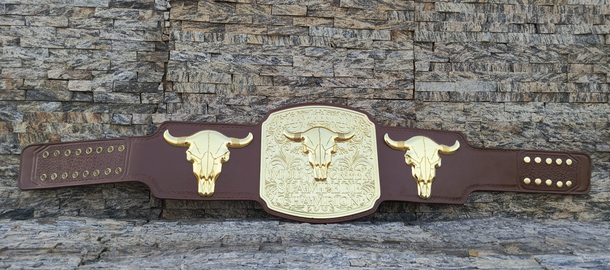 Custom Flex Wrestling Stempad Championship Belt - Image 13