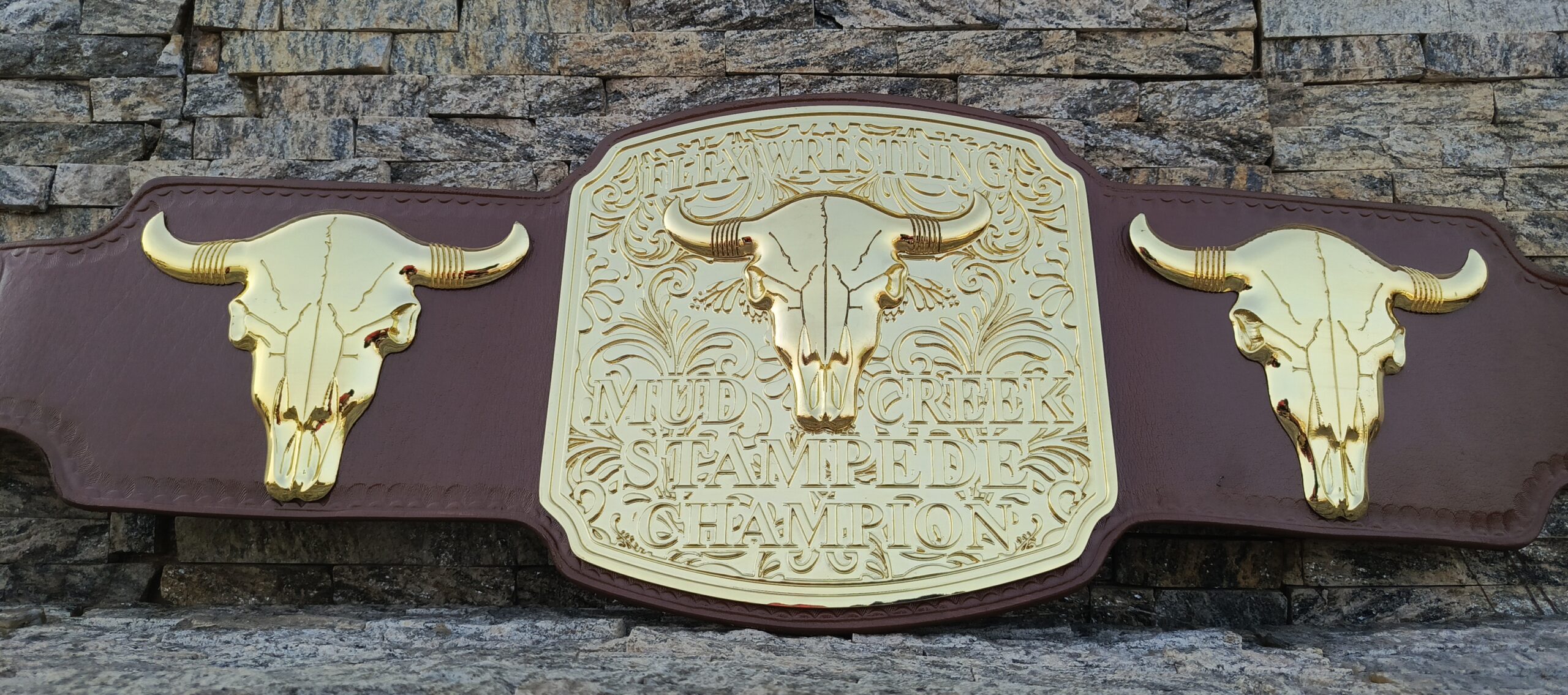 Custom Flex Wrestling Stempad Championship Belt - Image 12