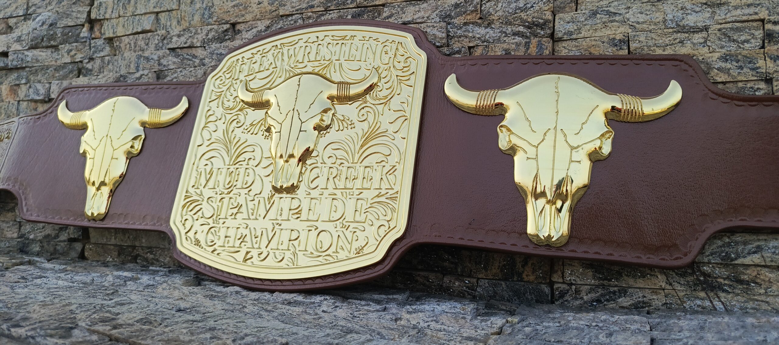 Custom Flex Wrestling Stempad Championship Belt - Image 10