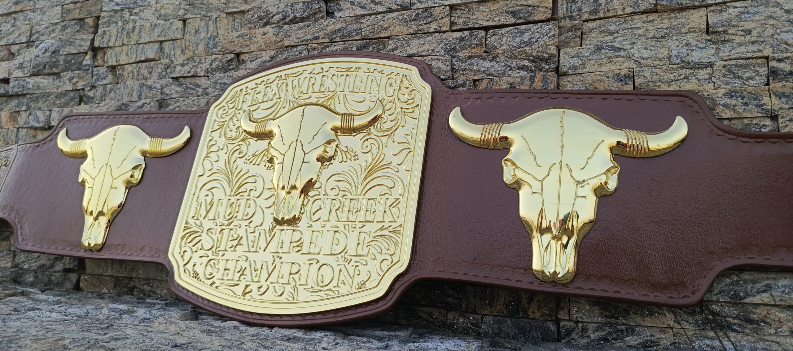 Custom Flex Wrestling Stempad Championship Belt - Image 9