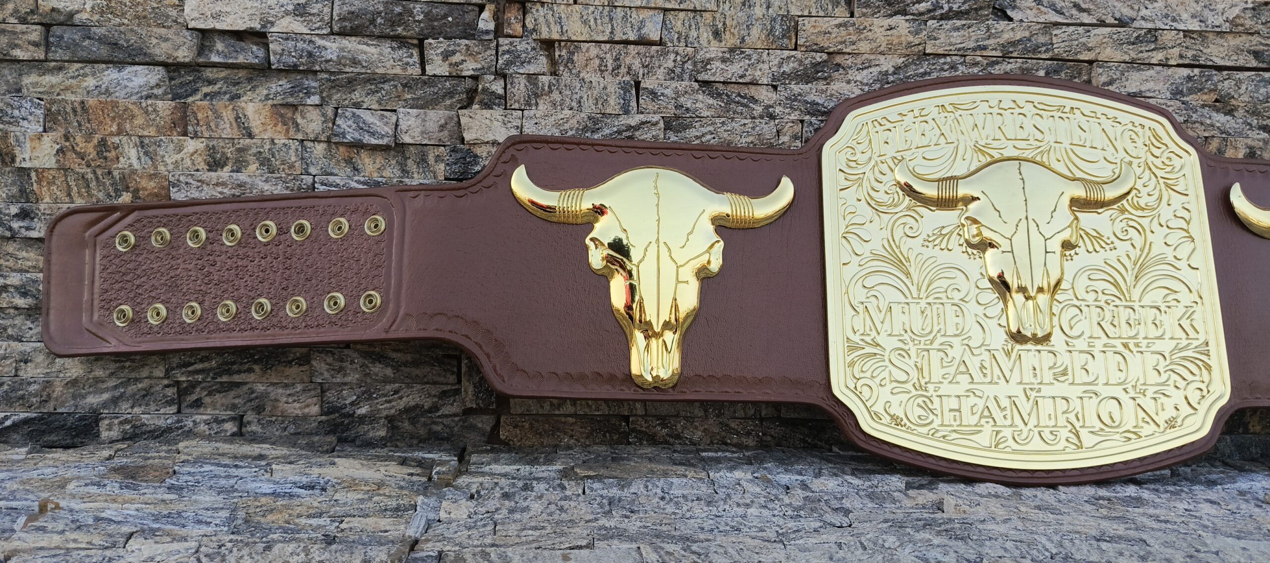 Custom Flex Wrestling Stempad Championship Belt - Image 7