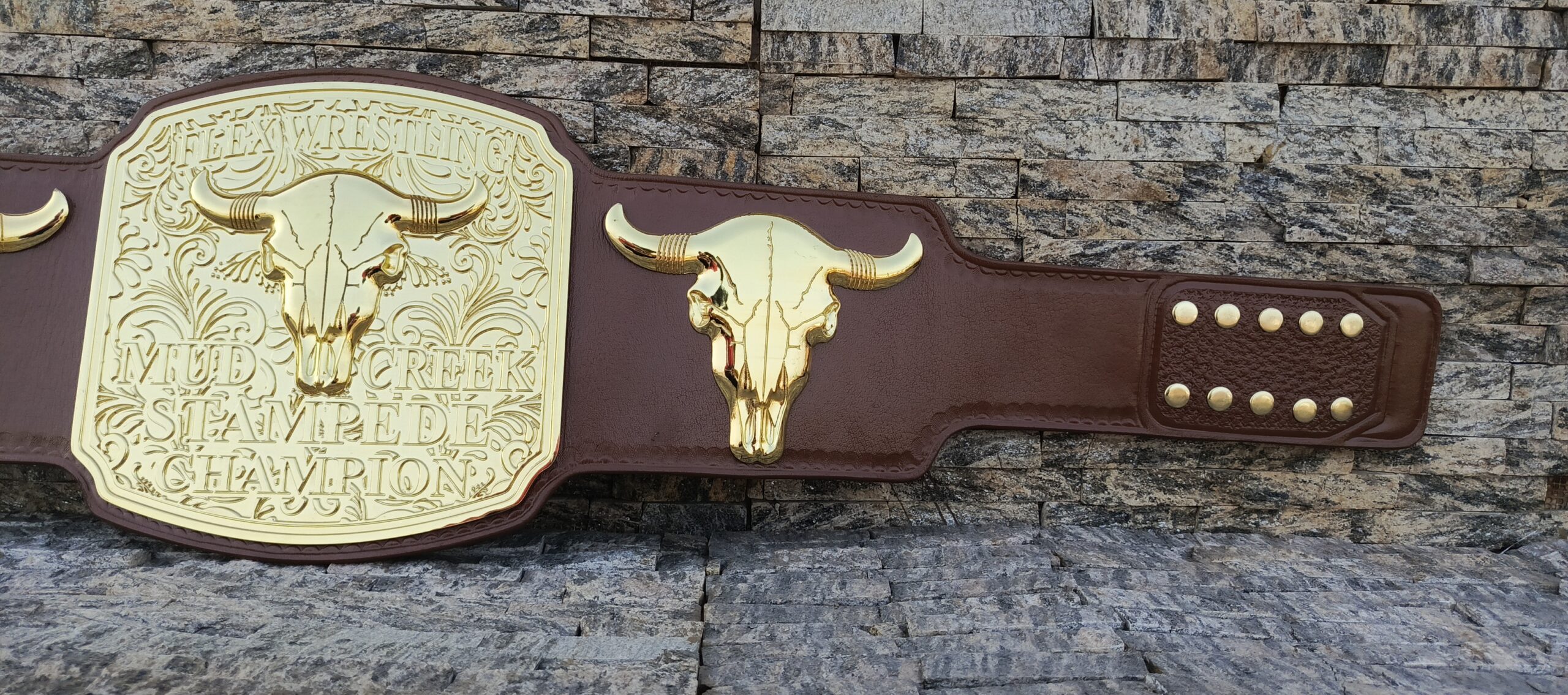 Custom Flex Wrestling Stempad Championship Belt - Image 6