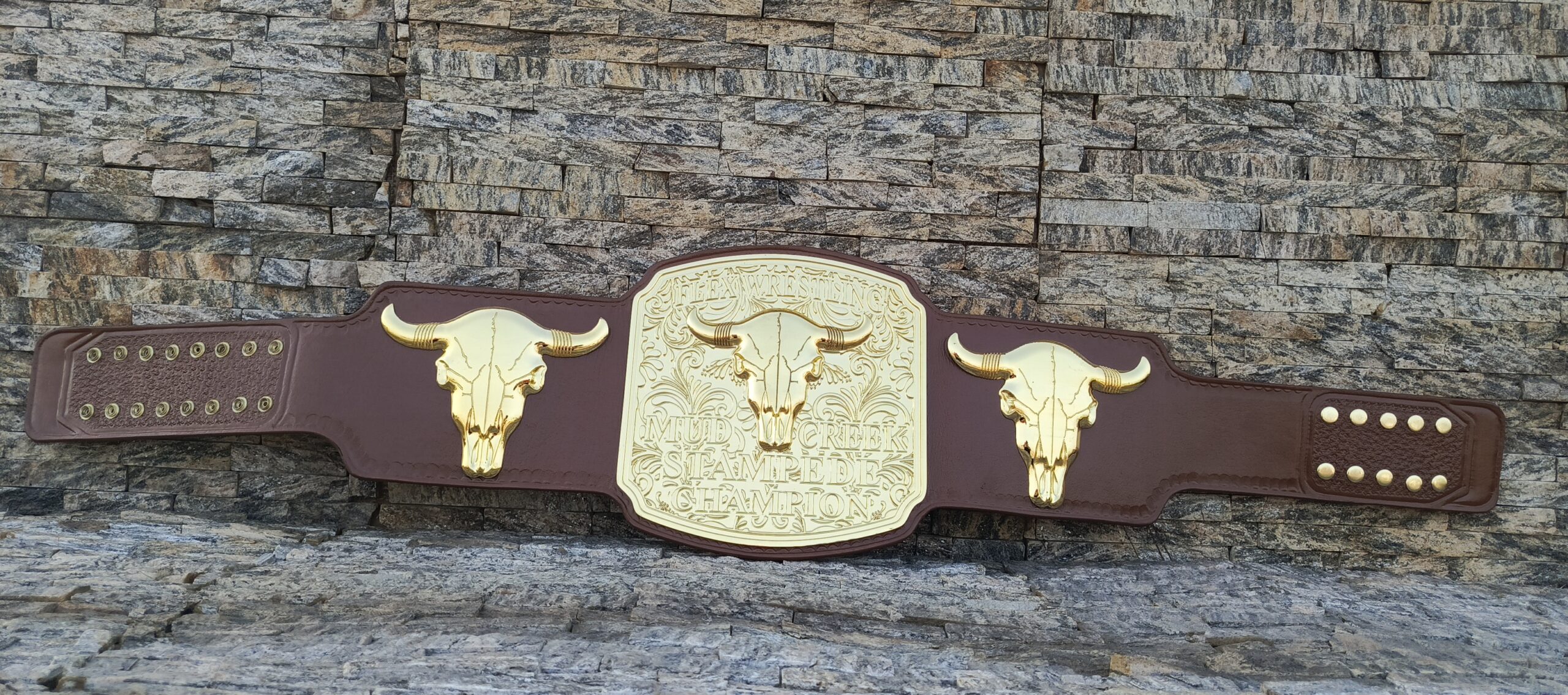 Custom Flex Wrestling Stempad Championship Belt - Image 4