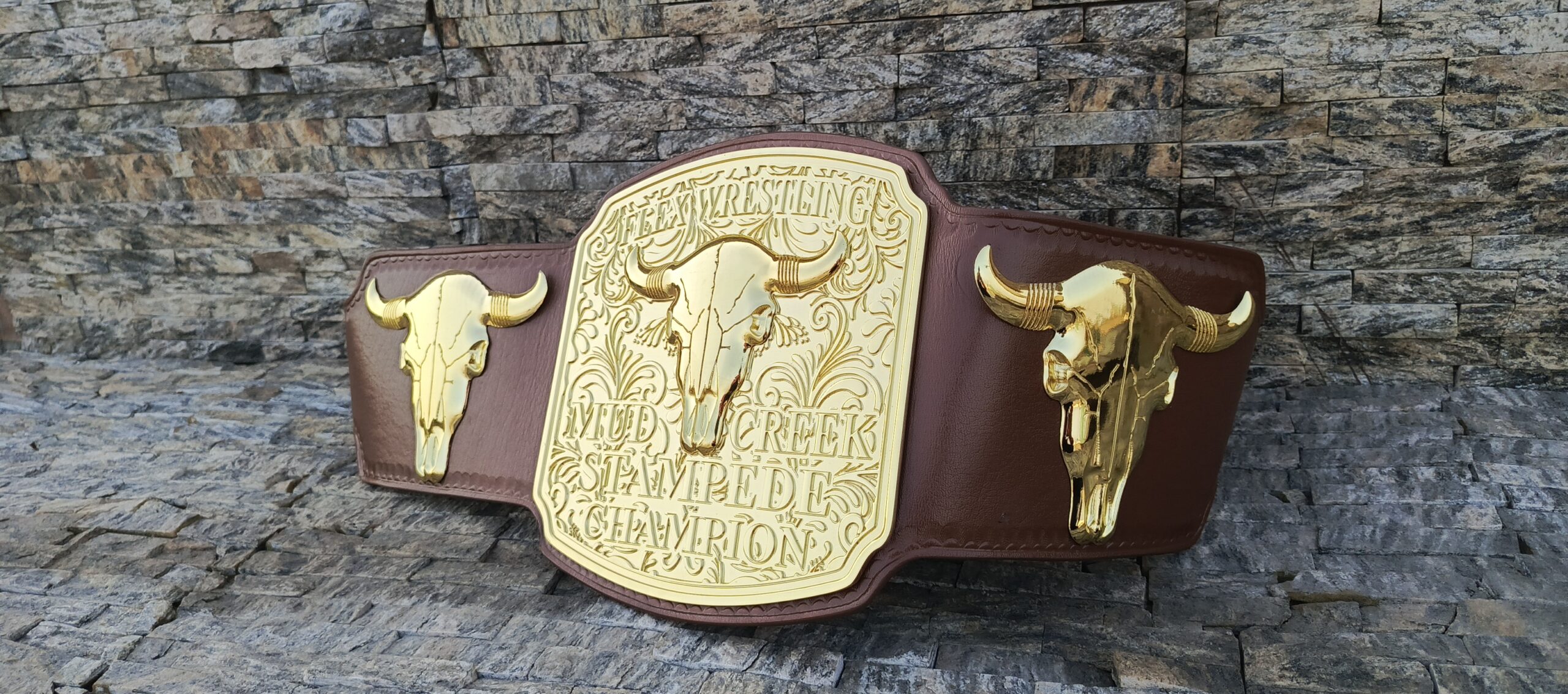 Custom Flex Wrestling Stempad Championship Belt - Image 2