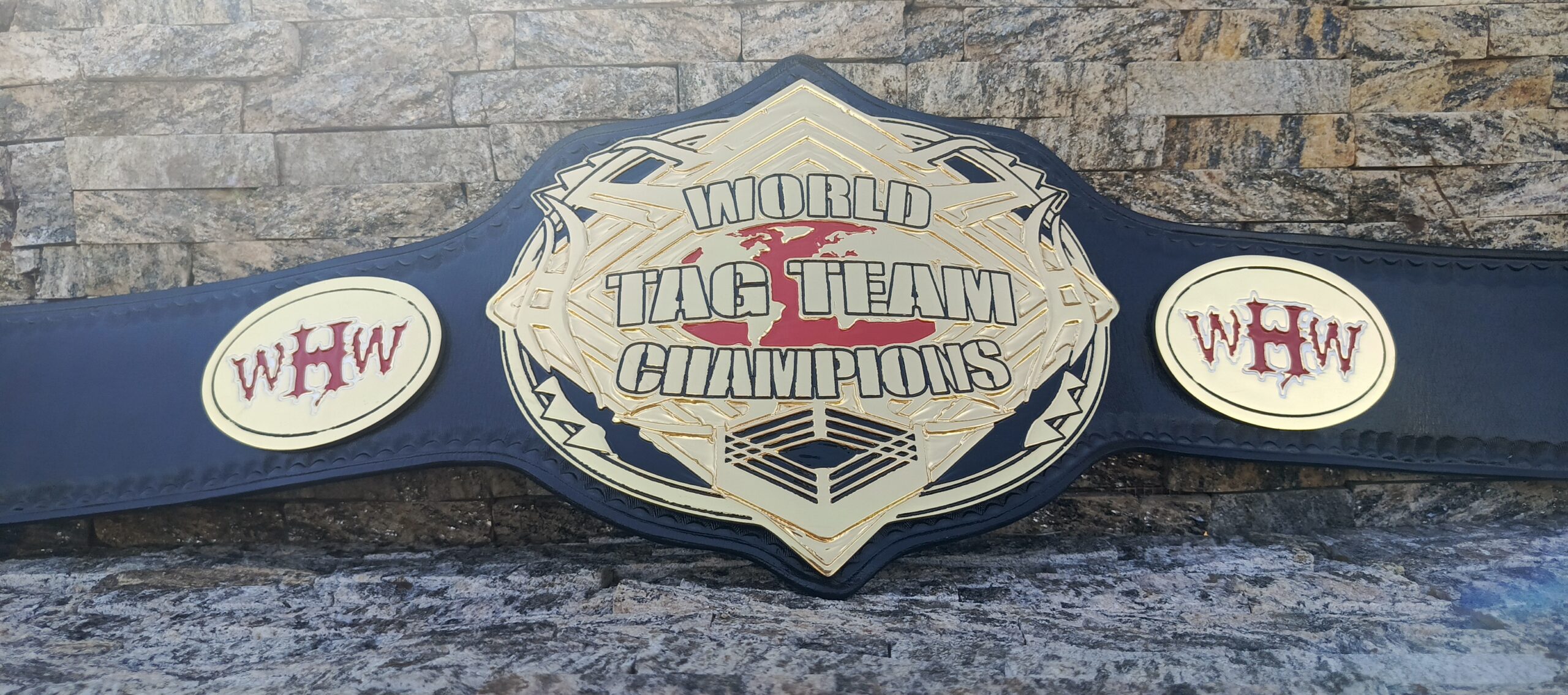 Custom WHW Tag Team belt - Image 6