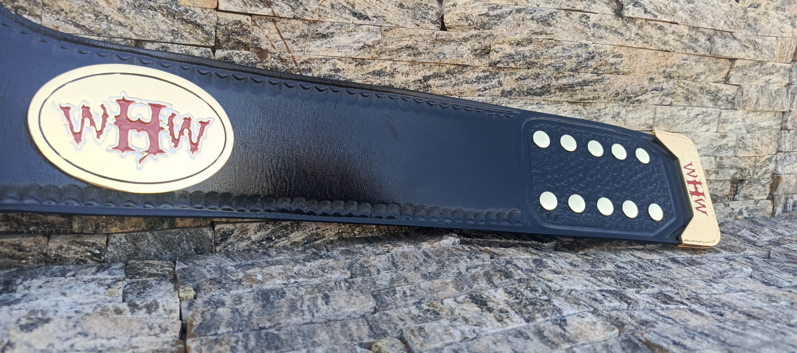 Custom WHW Tag Team belt - Image 5