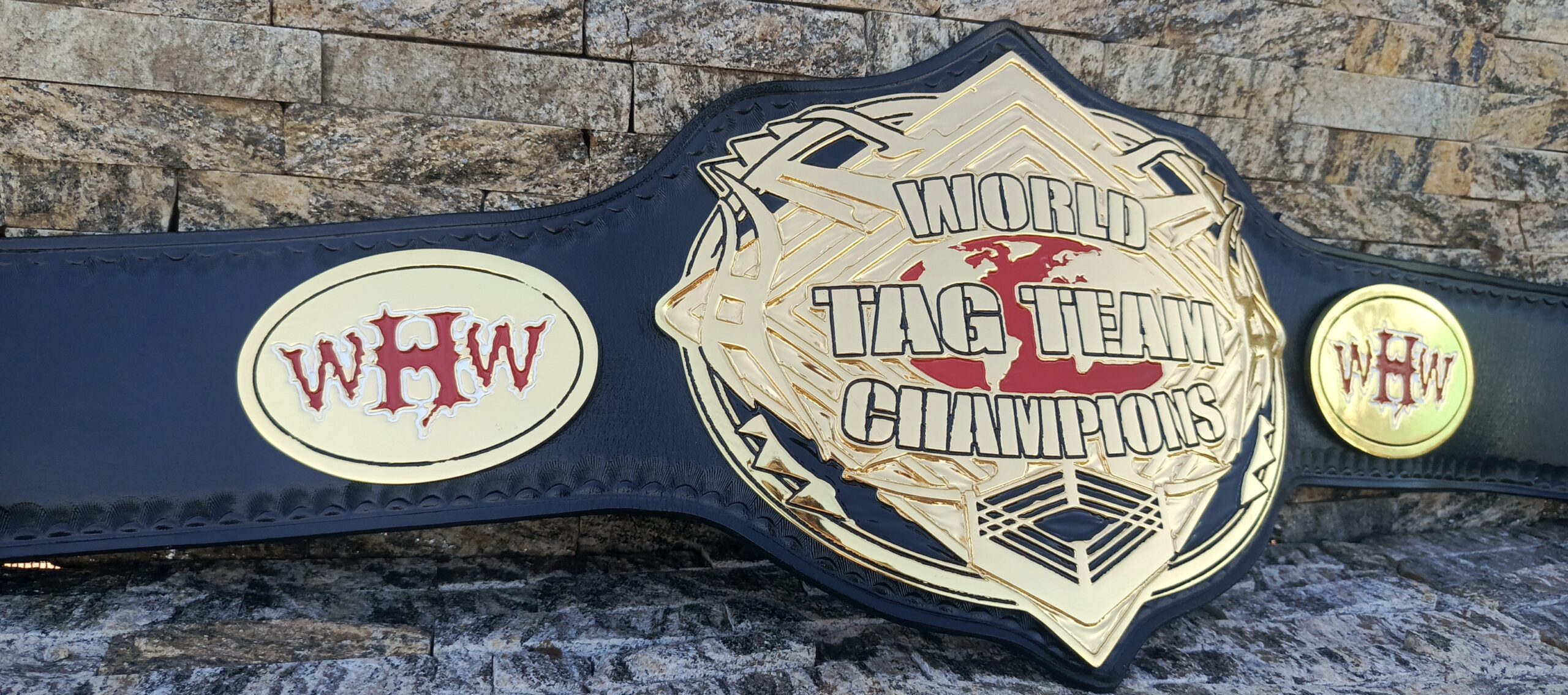 Custom WHW Tag Team belt - Image 8