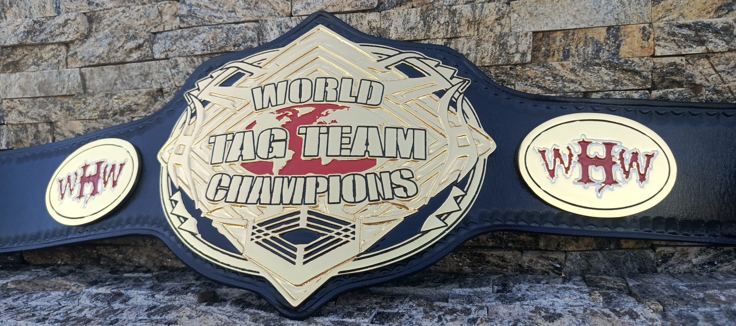 Custom WHW Tag Team belt - Image 9