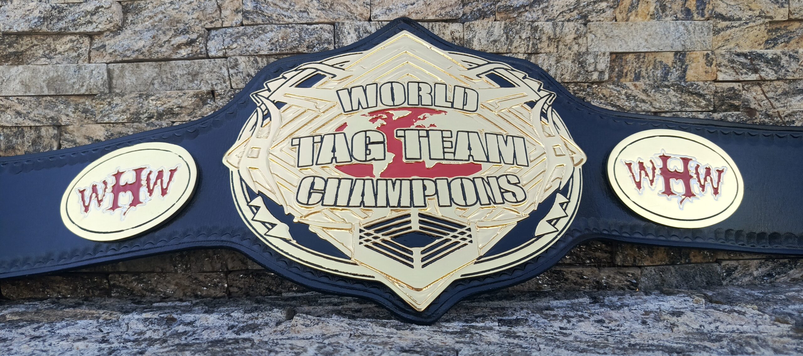 Custom WHW Tag Team belt - Image 11