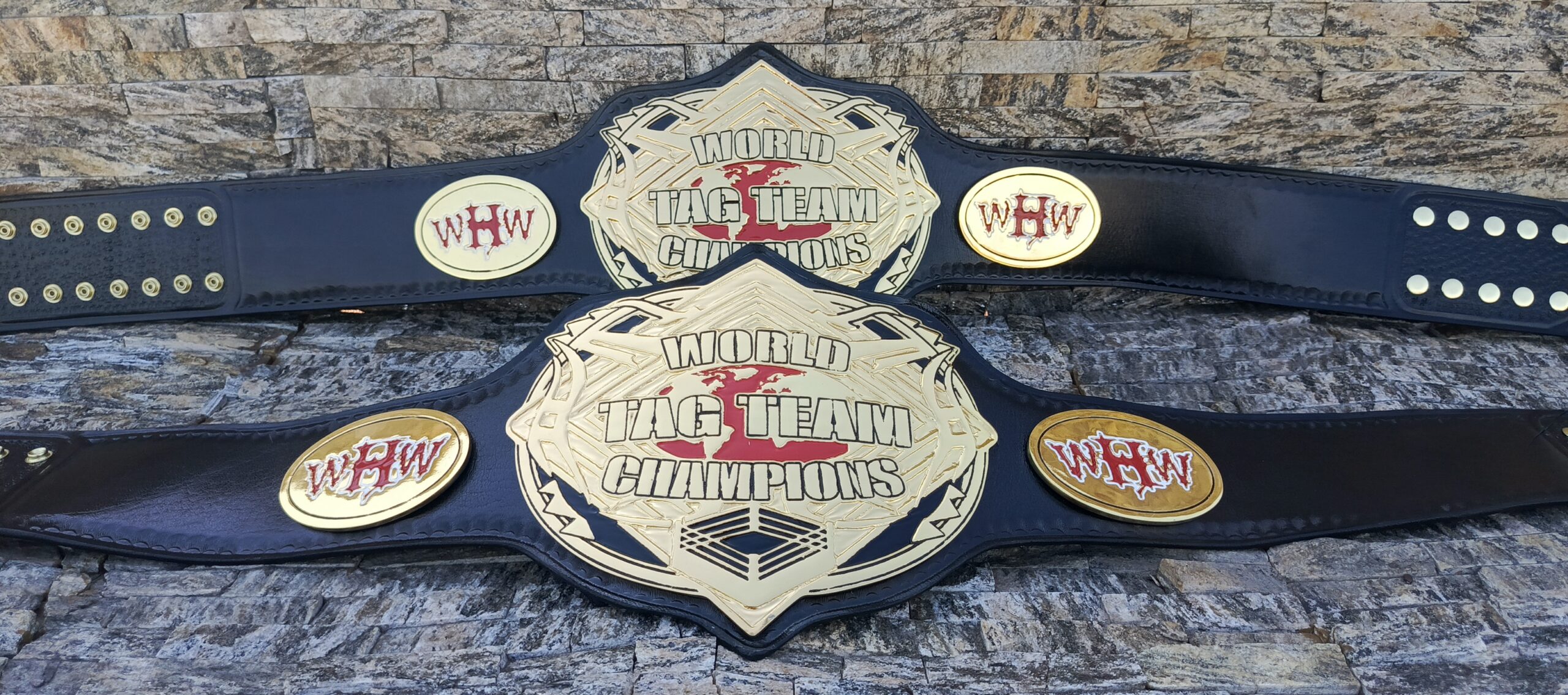 Custom WHW Tag Team belt - Image 13