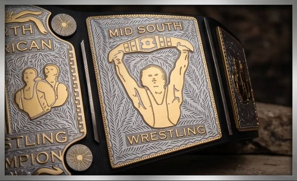 Mid South North American Heavyweight Championship Belt - Image 5