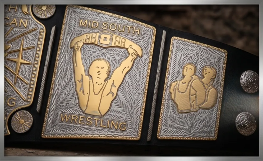 Mid South North American Heavyweight Championship Belt - Image 6