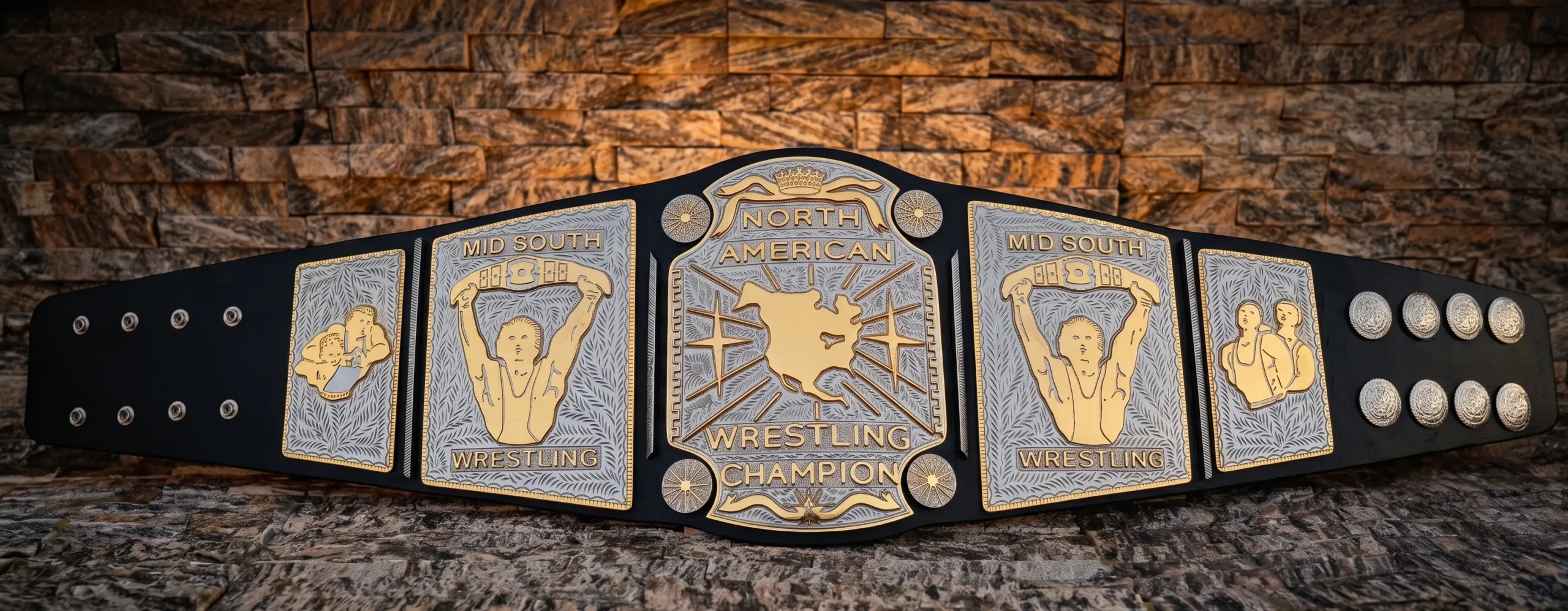 Mid South North American Heavyweight Championship Belt - Image 3